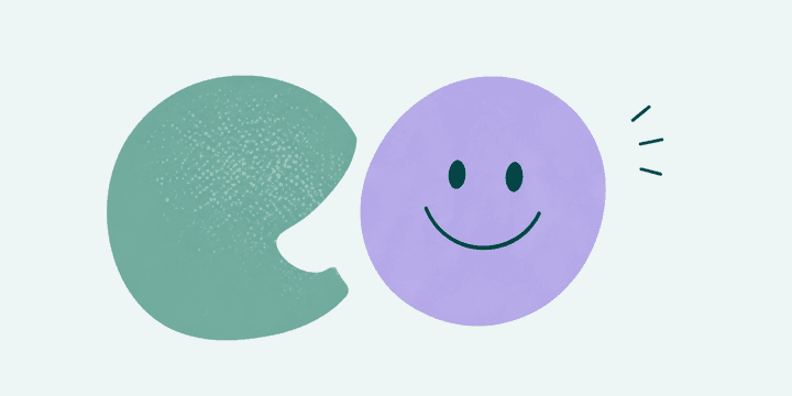 Friendly mint and lavender CordoCare AI characters